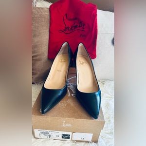 Christian Louboutin Décolleté 554 70 Nappa Shiny Black Size 38